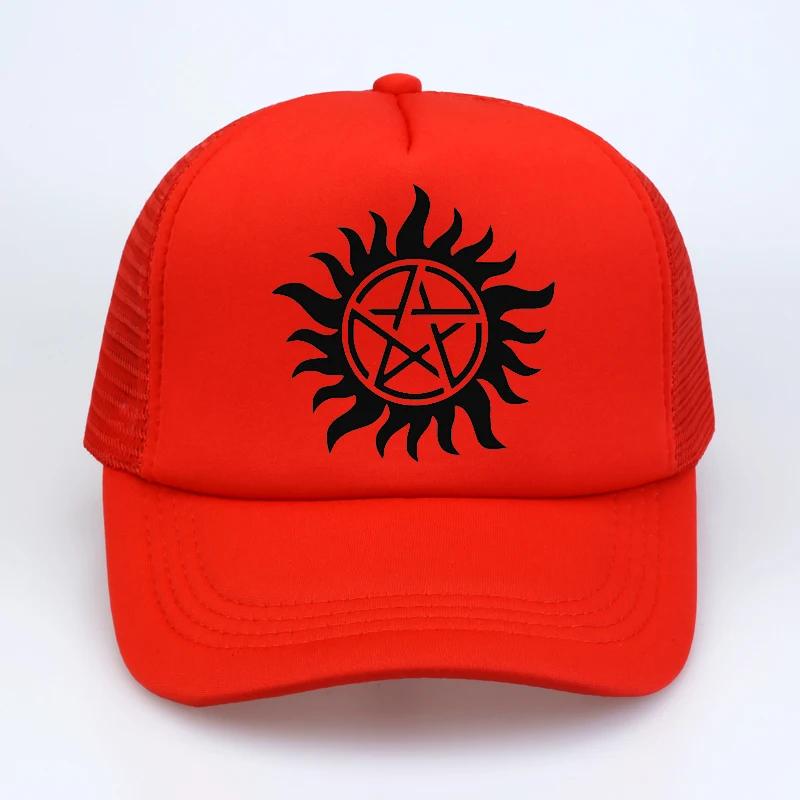 Supernatural Baseball caps 2018 summer funny crossfit winchester brothers cap Unisex Women mesh Trucker hat