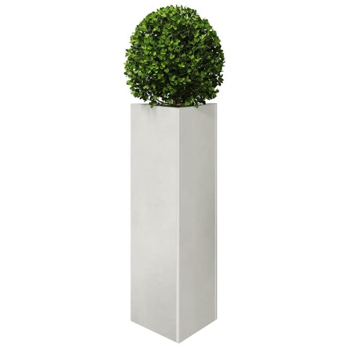 VidaXL Jardinière triangulaire 30x26x75 cm acier inoxydable 851151