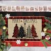 2D Flat Printed Christmas Floor Mat Non-Slip 3D Illusion Rug Round Vortex Carpet  Outdoor