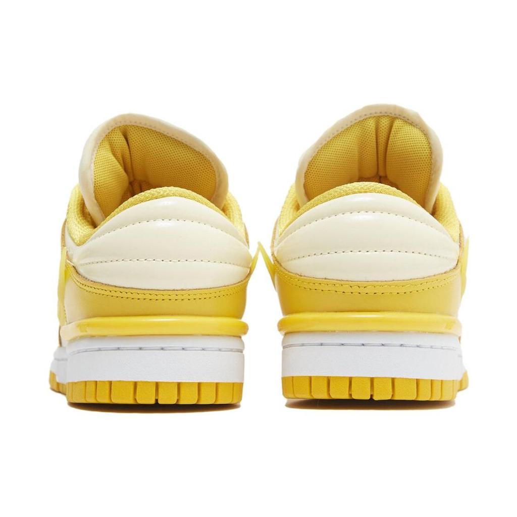 Nike Womens Dunk Low Twist Vivid Sulfur Women Sneakers Yellow Coconut-Milk White DZ2794-100