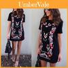 Summer Fashion Women Printed Shortsleeve Long Tshirt With Casual Round Neck For Comfortable Wear