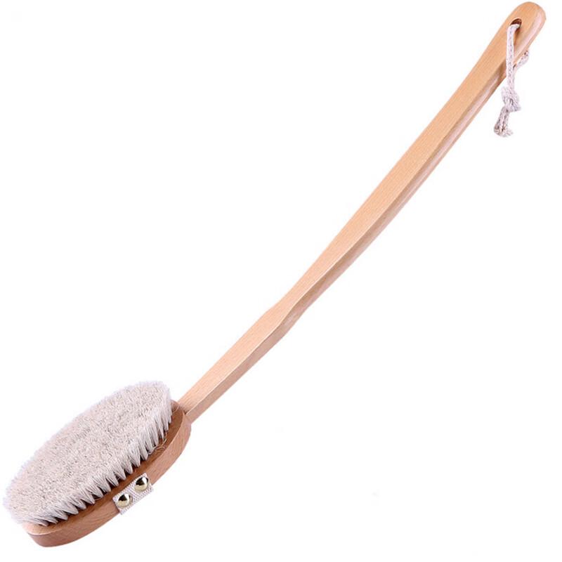 

Ergonomic Beechwood Long Handle Bath Brush