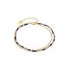 Bracciale - LUXENTER - Zasau - Lega metallica - Finitura rodio - Cristallo blu scuro