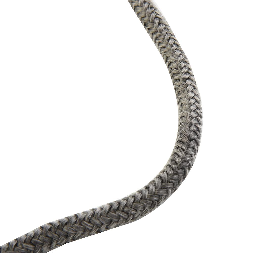 Brand New Fiberglass Rope Seal Home Fire Prevention Soft Wood Burning Stove Black Elastic Fiberglass Fire Rope