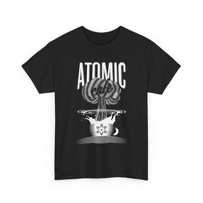 Atomic Coffee Printed T Shirt Retro Pop Culture Nuclear Graphic