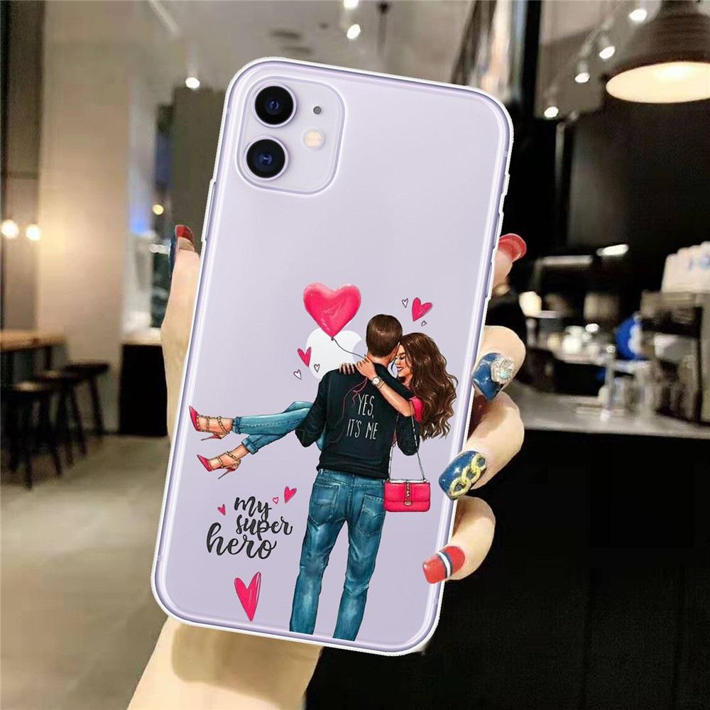 

Мягкий модный телефон для Iphone 11 12 8 6s Pro XR 6 Mini 14 Plus 13 XS Max 7 X, силиконовый мягкий прямой чехол из ТПУ Iphone 13 бистр