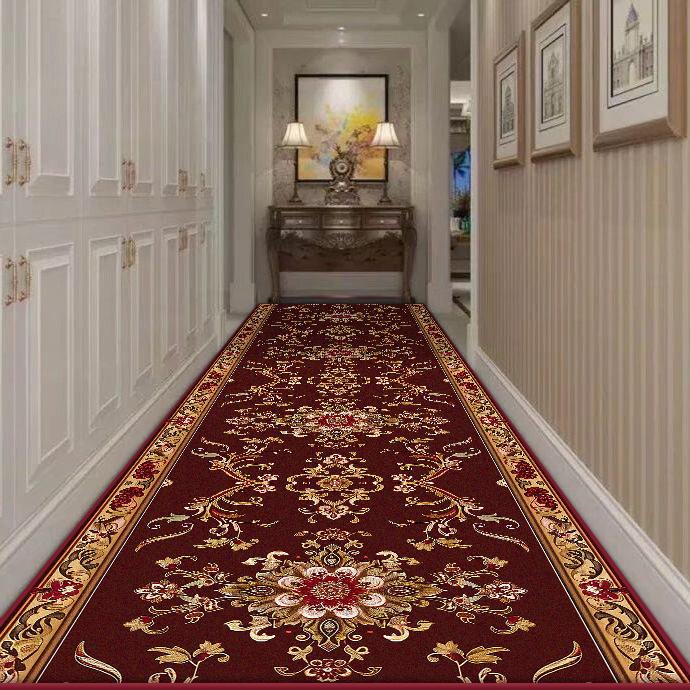 Persian Retro Long Corridor Carpet Living Room Decoration Home Anti Slip Hallway Runner Rugs Hotel Stairs Passageway Custom Mat