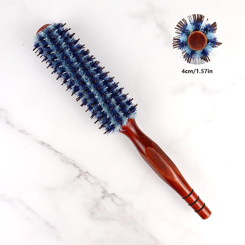 

Деревянная ручка, нейлоновая щетина, круглая щетка, профессиональная парикмахерская, салонная, для укладки волос, круглая расческа для волос, инструменты для укладки волос 14S