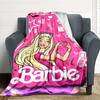 1 pezzo Coperta Plaid in Flanella Barbie Morbida, Calda e Accogliente per Divano, Letto, Ufficio e Viaggio Versatile per Tutte le Stagioni Regalo, Regalo di Natale