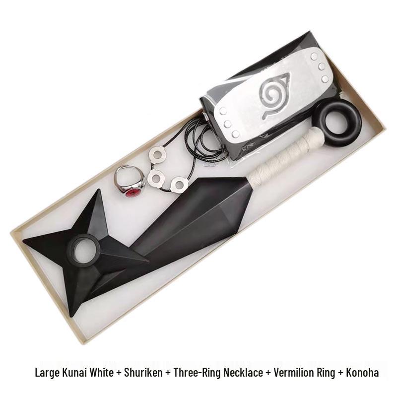 Konoha Kunai & Shuriken Set with Fourth Hokage Ring