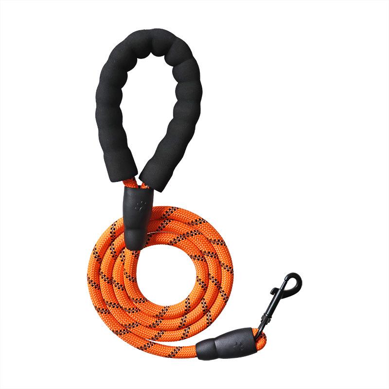 Reflective Anti-Chafing Dog Leash - Thick 1.5m Rope for Large Dogs