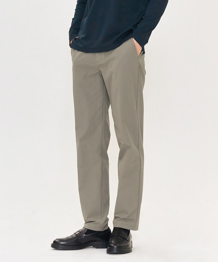 CHASECULT Men'S Stretch Tapered Slacks - Khaki