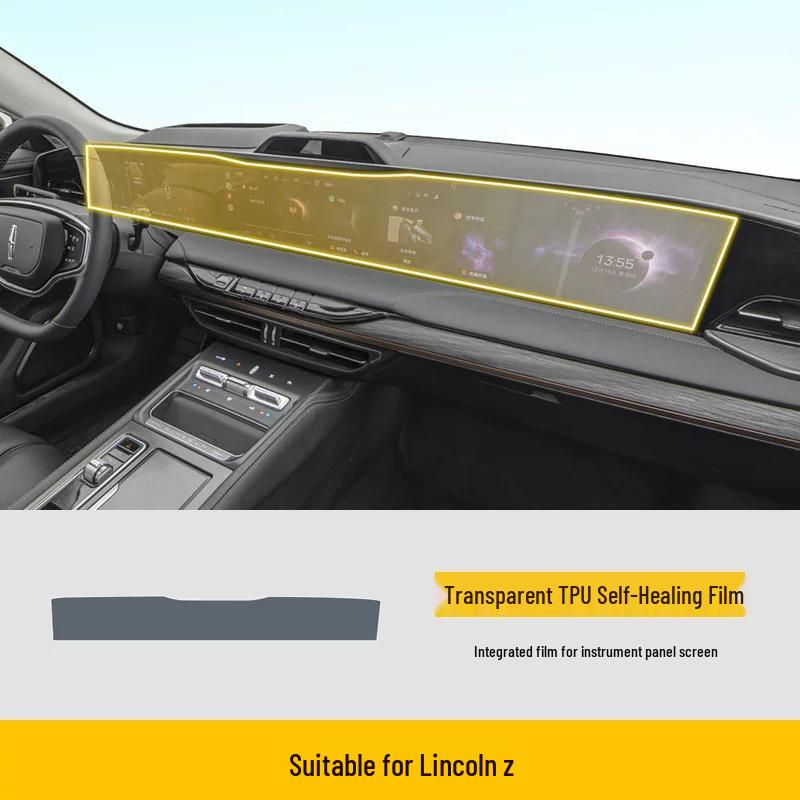 Lincoln Z 22-25 Modell Innenraum Armaturenbrett & Navigationsbildschirm Schutzfolie HD-TPU
