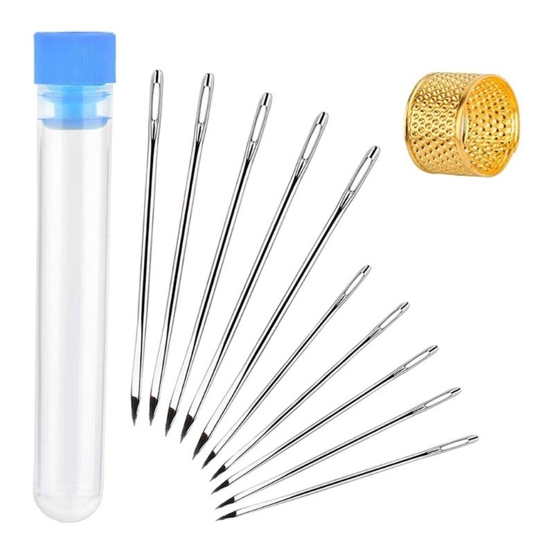 Professional Hand Sewing Stitching Needle Tools with Storage Container DIY Sewing Stitcher Stitching Tool Stitcher