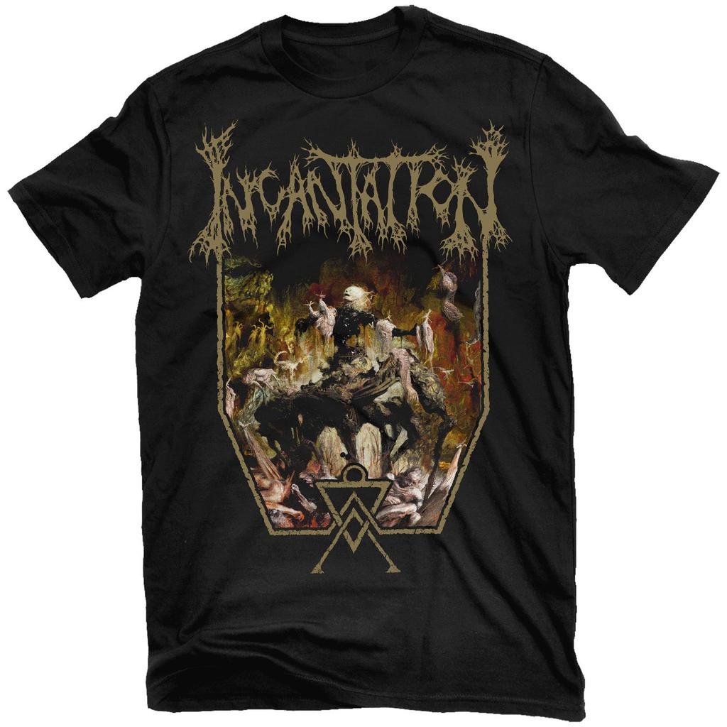 Incantation Onward To Golgotha Band Graphic Tee  Cotton Round Neck Casual Unisex Tshirt Summer Top