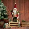 12-Inch Standing Santa Claus Christmas Window Decoration Plush Figure
