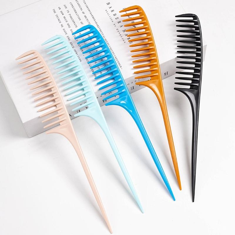 Salon Hair Tool Comb For Parting And Styling With Wide Teeth Pointed End Professional Use Comfortable Handle