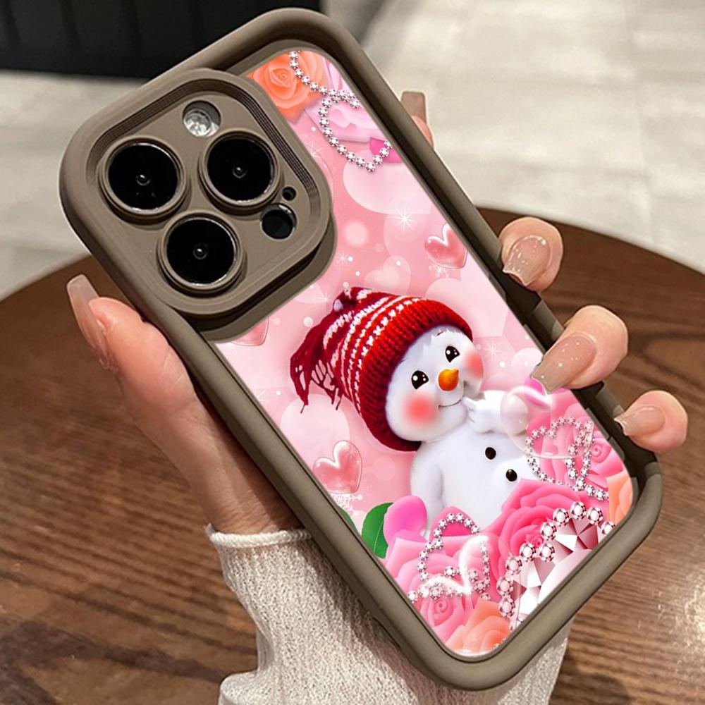 Sky Eye Ladder Soft Case for Samsung A06 A15 A25 A35 A55 A14 A24 A34 S23 S24 FE All Samsung Models Phone Cases Cover NY42 Merry Christmas Bear Deer