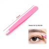 Stainless Steel Slanted Flat Head Eyebrow Tweezers for Multi-functional Hair Removal