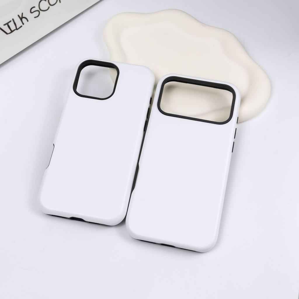 Two-in-One Frosted Coating Film Case for Apple 16 Round Edge 17P Phone