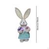 Easter Bunny Figurine Statue Cartoon Souvenir Party Decoration Handicraft 35cm for Garden