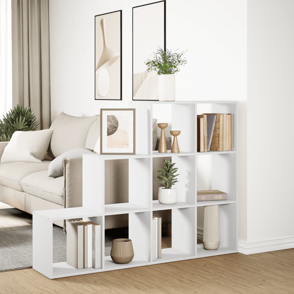 Vidaxl Shelf Divider, 3 Tiers, White, 137.5X29X103.5 Cm
