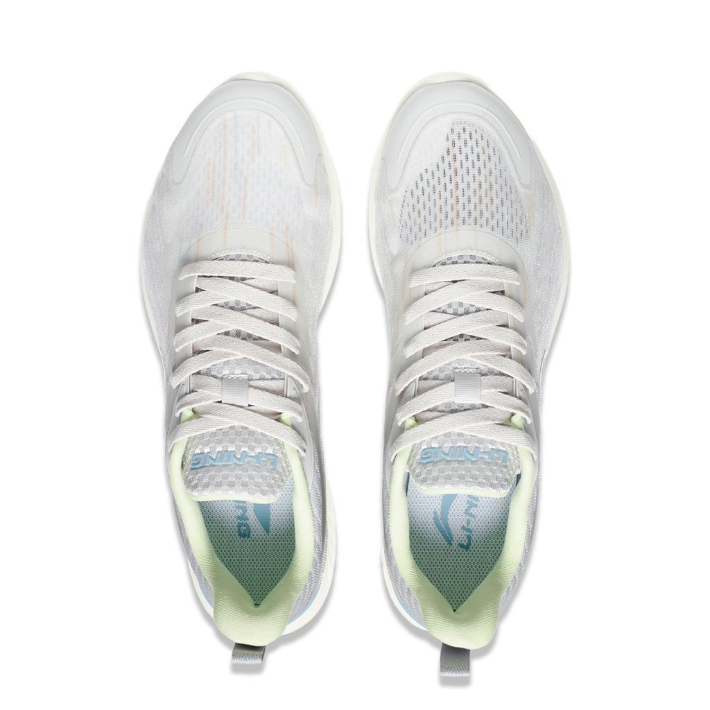 Li-Ning Lightweight Soft Rebound Breathable Shock Absorption Durable Low-Top Running Shoes Men sneaker Gray ARSU081-2