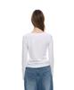 AEGO FREEDOM LAB Nip Point Sleeve T-Shirt_White