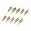 10pcs Shrimp Simulation Soft Prawn Lure Bait Hook Tackle Bass Fishing Lures