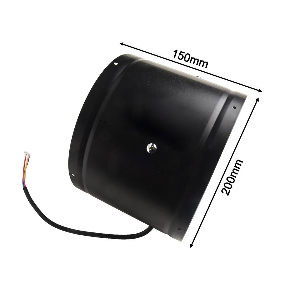 Efficient 200mm Duct Fan with 7 Reinforced Blades for Smoke Extraction and Quiet Operation in Ventilation Systems