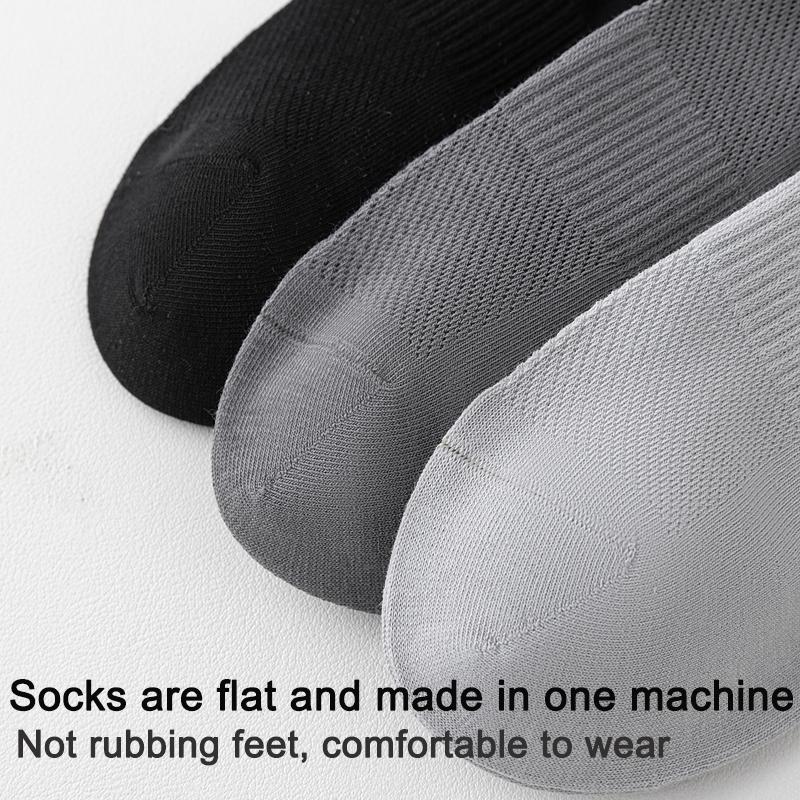 6Pairs High Quality Men Socks Short Combed Cotton Mesh Breathable Odor proof and antibacterial Spring Summer for Male sock New Size EUR38-45