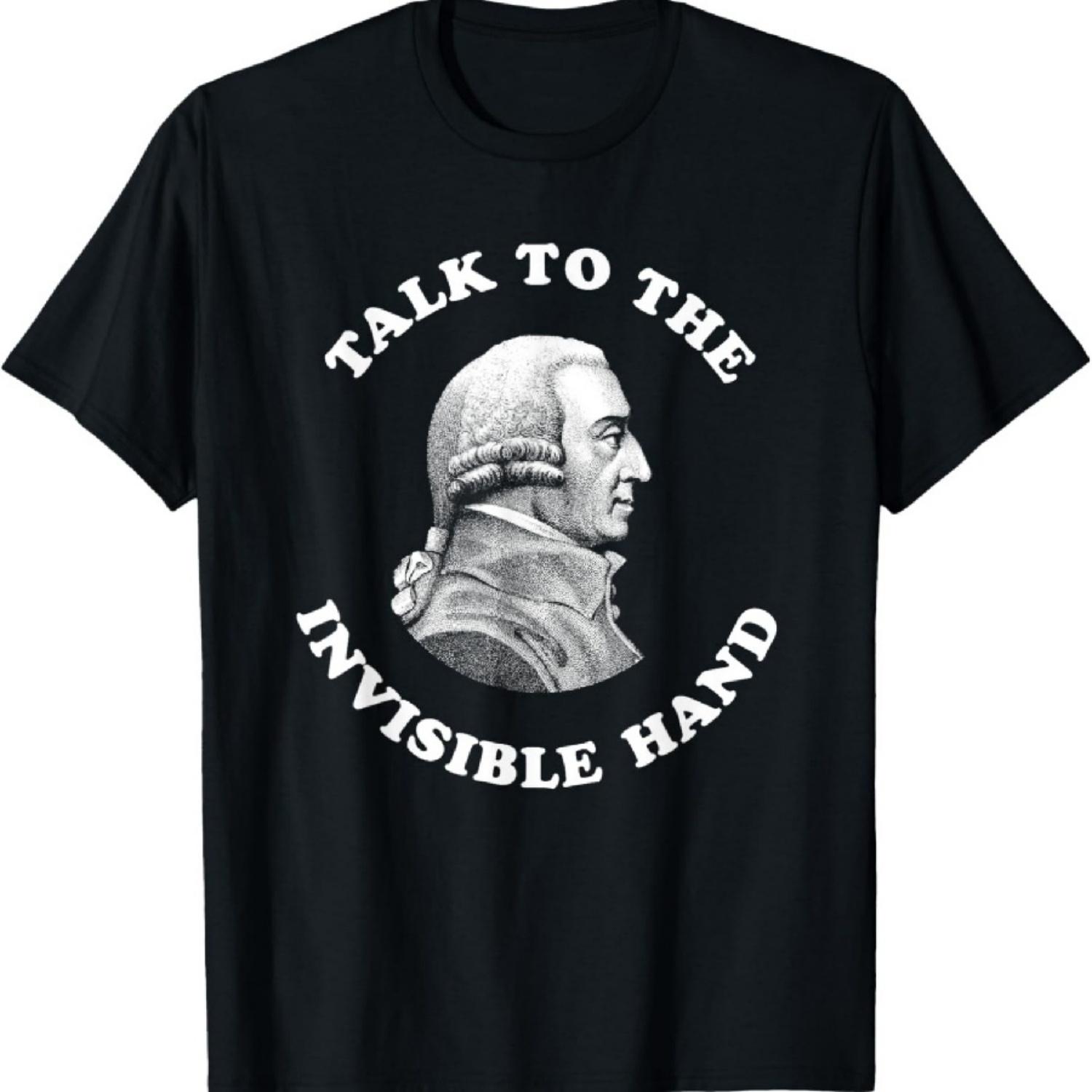 

Адам Смит Поговори с невидимой рукой Футболка учителя экономики S чёрный