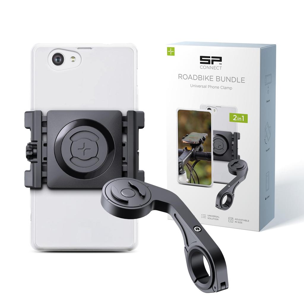 SP Connect Road Bike Bundle Universal Phone Clamp Bicycle Smartphone Holder 52200 SPC+