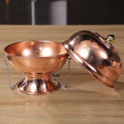 Nepalese Household Incense Burner Indoor Living Room Copper Polished Ground Hanging Plate Burner Hanging Incense Burner Ornament