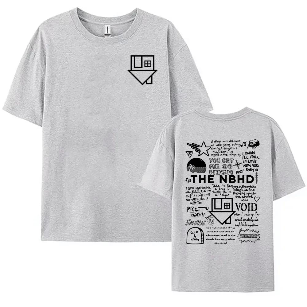 Unisex The Neighborhood NBHD Band Printing T-shirt High Quality Women Tshirts Ropa Mujer Casual Short Sleeve Tee-shirt Women