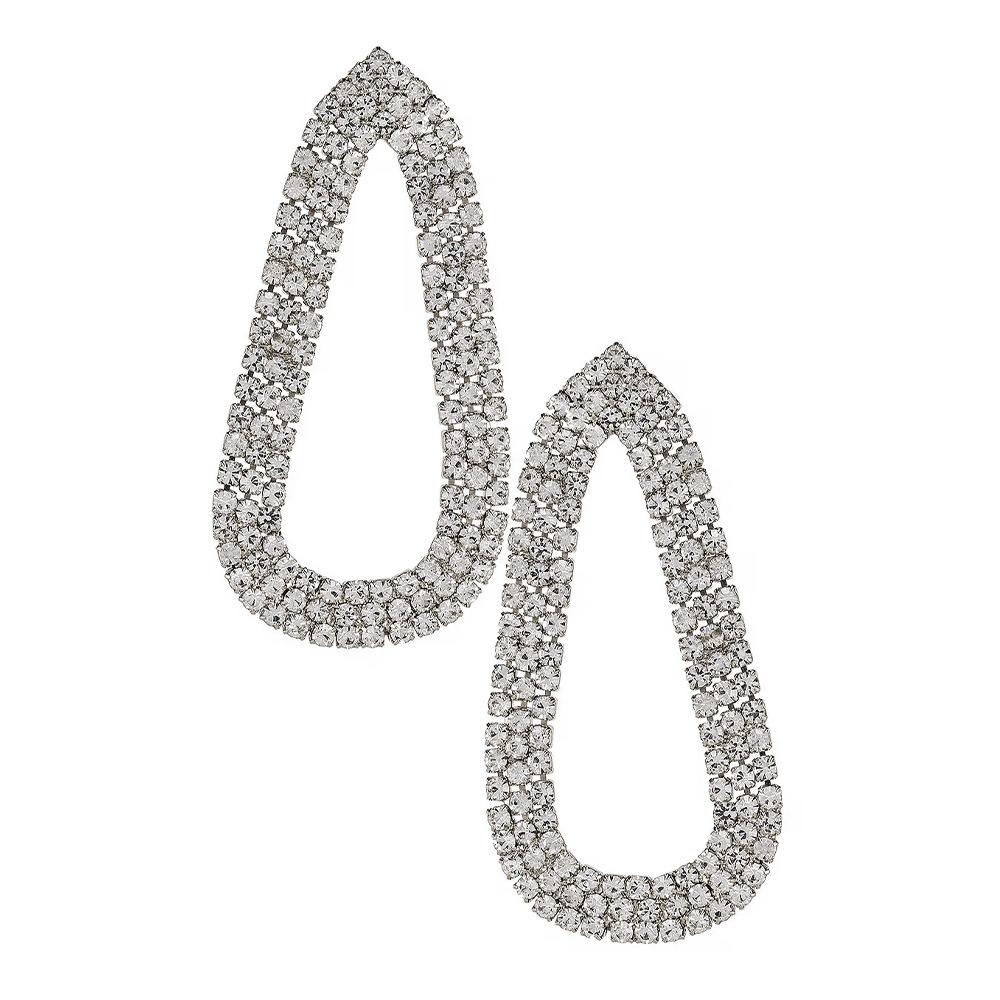 

Европейские и американские трендовые полые серьги, дикие аксессуары Серьги серебряный