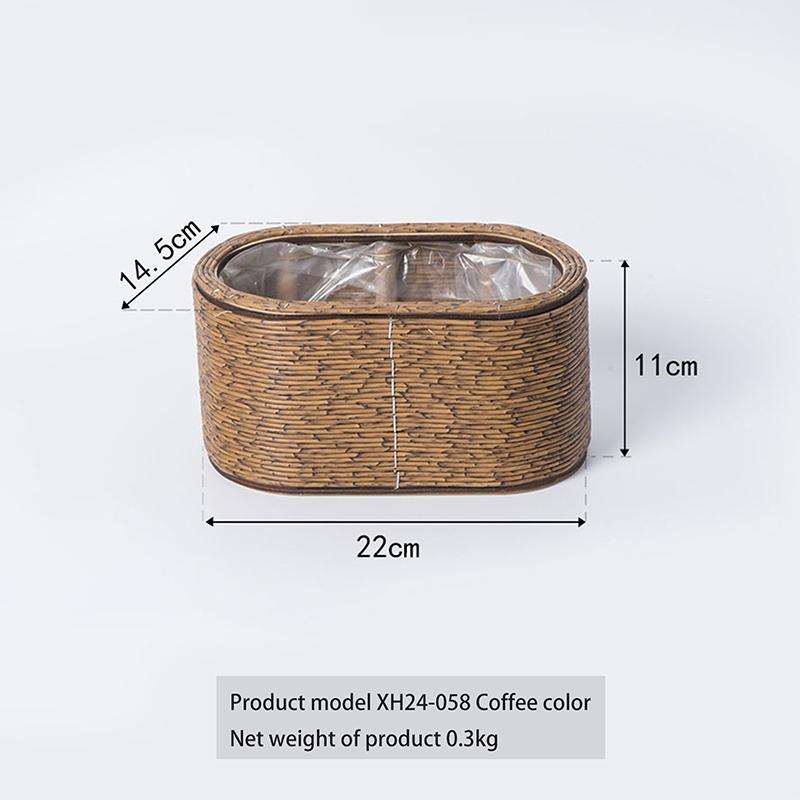 Hand Decorated Flower Pots, Indoor Rattan Plant Flower Pots, Desktop Decorations, Garden Flower Pots, And Flower Pots