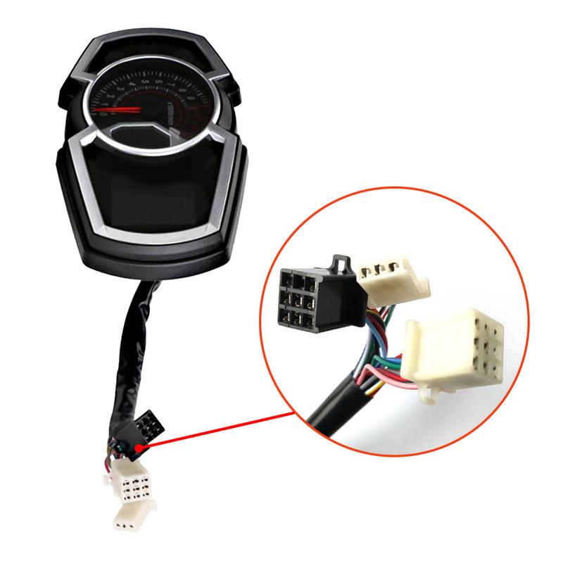 Motorcycle LED Speedometer Odemeter Tachometer Oil Gauge Digital Meters Moto Dashboard for Kawasaki Ninja 650