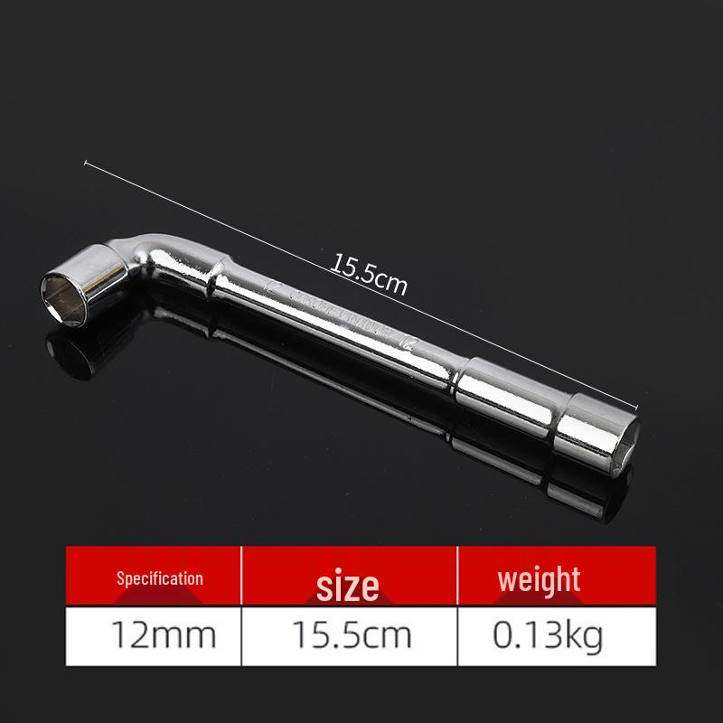 Perforated L-Shaped Hex Deep Socket Wrench for Auto Repair