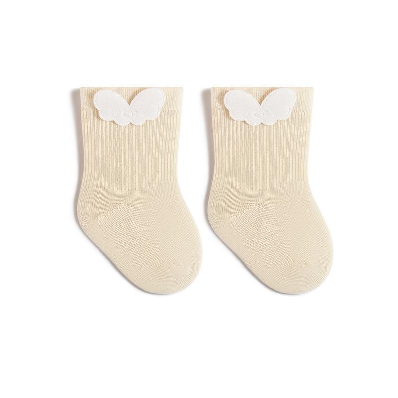 Neugeborenen Babysocken für Mädchen Jungen Baumwolle Niedlich Flügel Säugling Junge Mädchen Socke Frühling Locker Weich Kleinkind Einfarbig Socke 0-5 Jahre