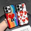 Bad Bunny Heart Plating Phone Case For Xiaomi Redmi Note 14 15 Pro Plus 13 12 11 11S 11T 10 9S 9 5G Anti-Fall Airabag Cover