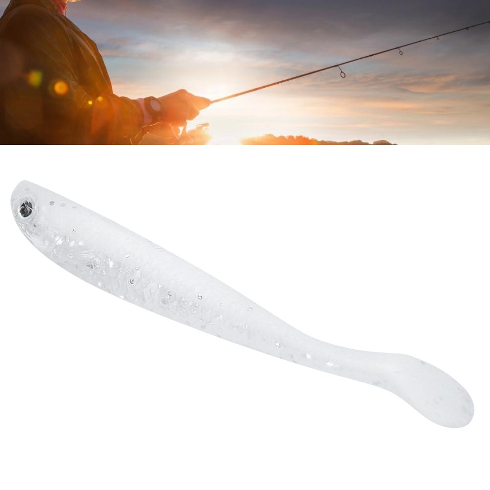 10PCS 6cm Artificial T Tail Lure PVC Eco‑Friendly Simulation Soft Bait Fishing Accessory(3#