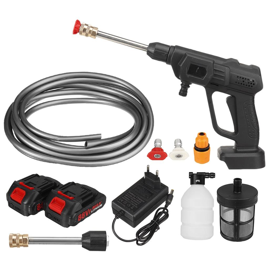 Portable High Pressure Car Wash Spray Guns Cordless Water Jet Gardening Washing Machine 88VF