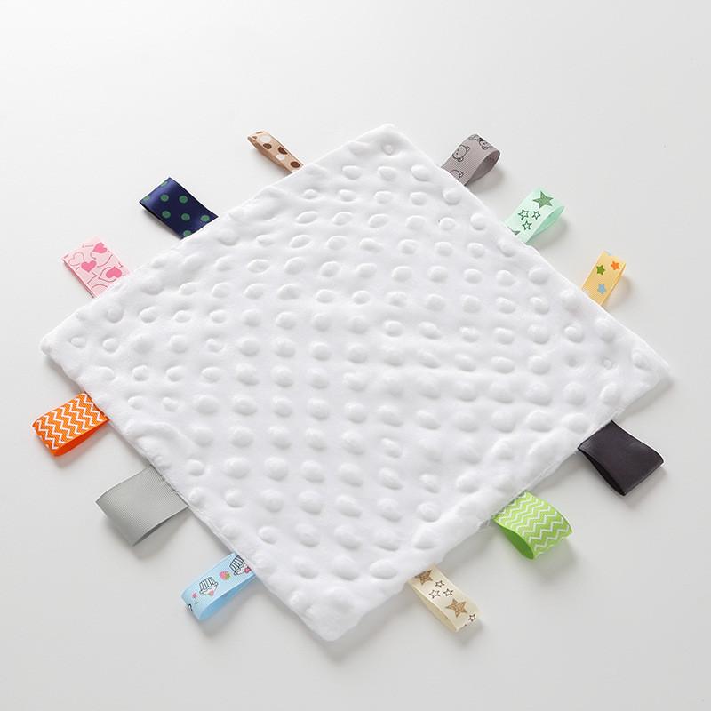 Baby Plush Comforter Sleep Aid With Solid Color For Newborns And Infants