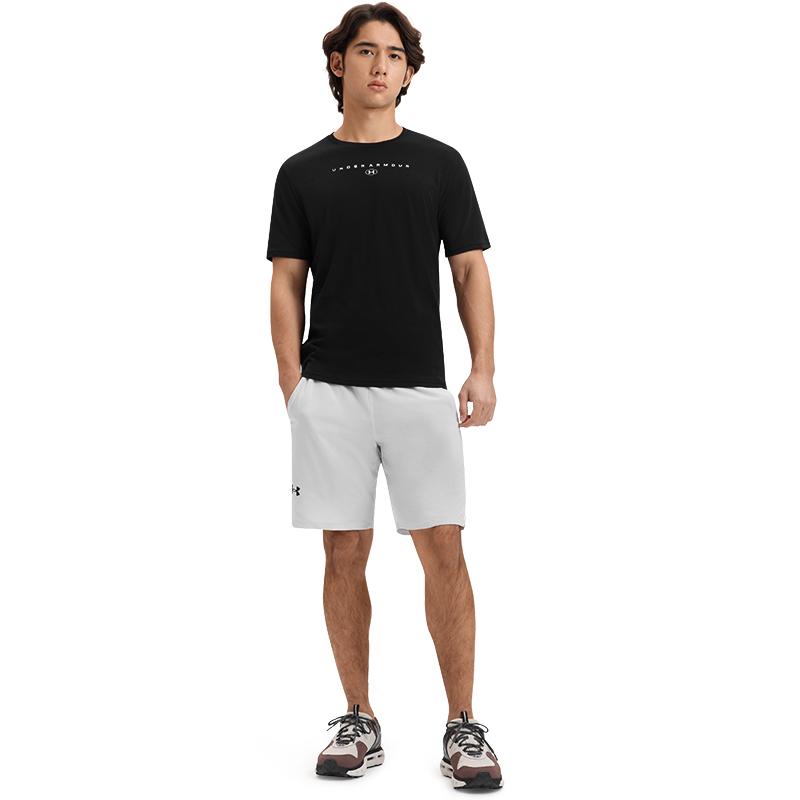 Under Armour Stacked SS25 Fashion Sports Casual Short Sleeve T-Shirt Men T-Shirts Black 6000211-001