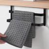Towel Rack Cabinet Door Hanging Rod Strong Load-bearing 2 Layers Design Easy Installation