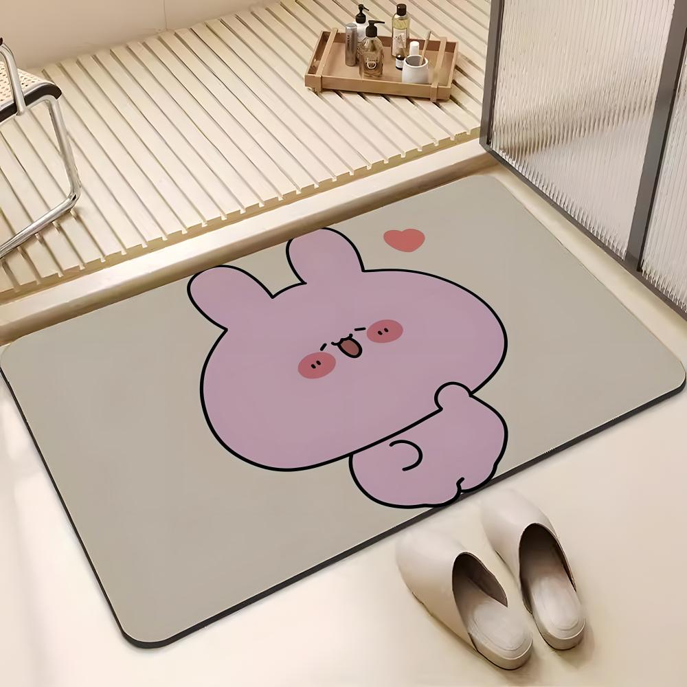ANIME A-Asamimichan Floor Mat Absorbent Floor Mat Non-Slip Entrance Rug for Bathrooms Restrooms and Toilets
