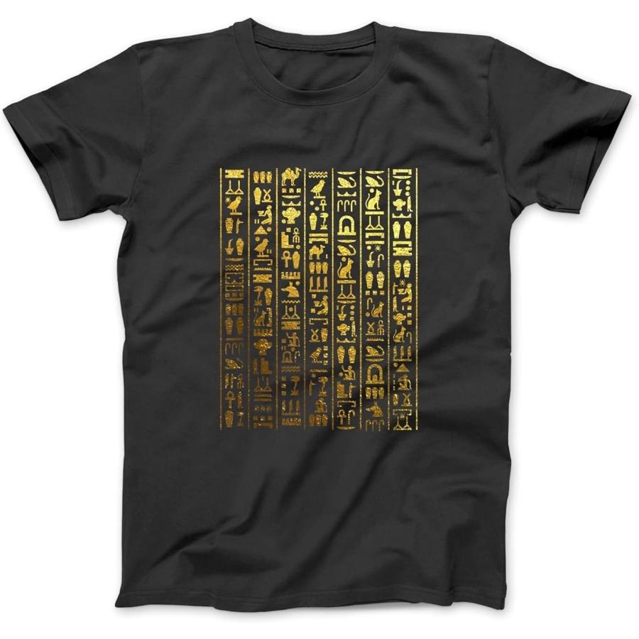 

Egyptian Hieroglyphics - Ancient Egypt Funny T-Shirt SPT Mens Womens Longsleeve Sweatshirt, Hoodie Black XXXXXL різнокольоровий