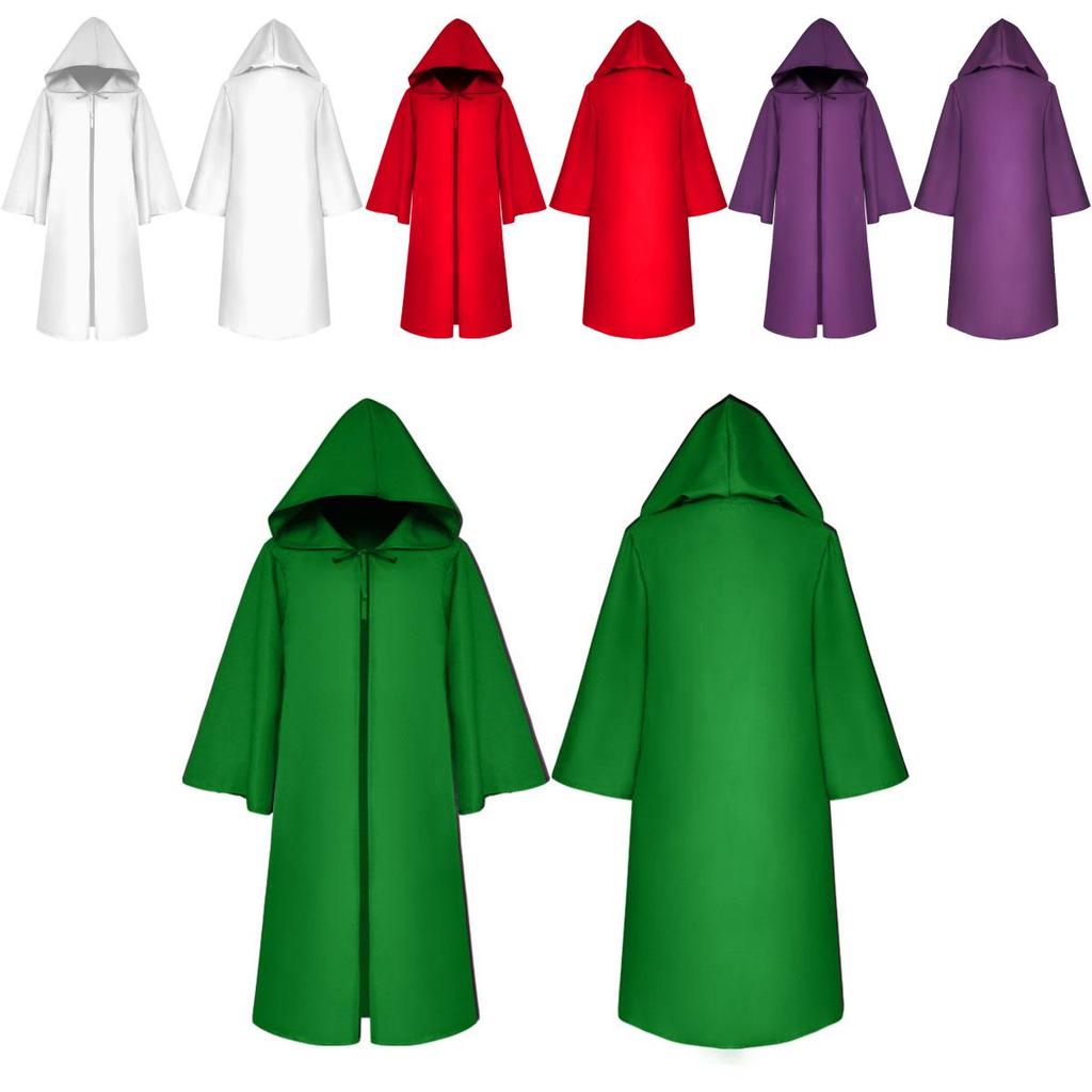 Premium Quality Star Wars Jedi Warrior Hooded Cloak Cape Robe For Cosplay Events