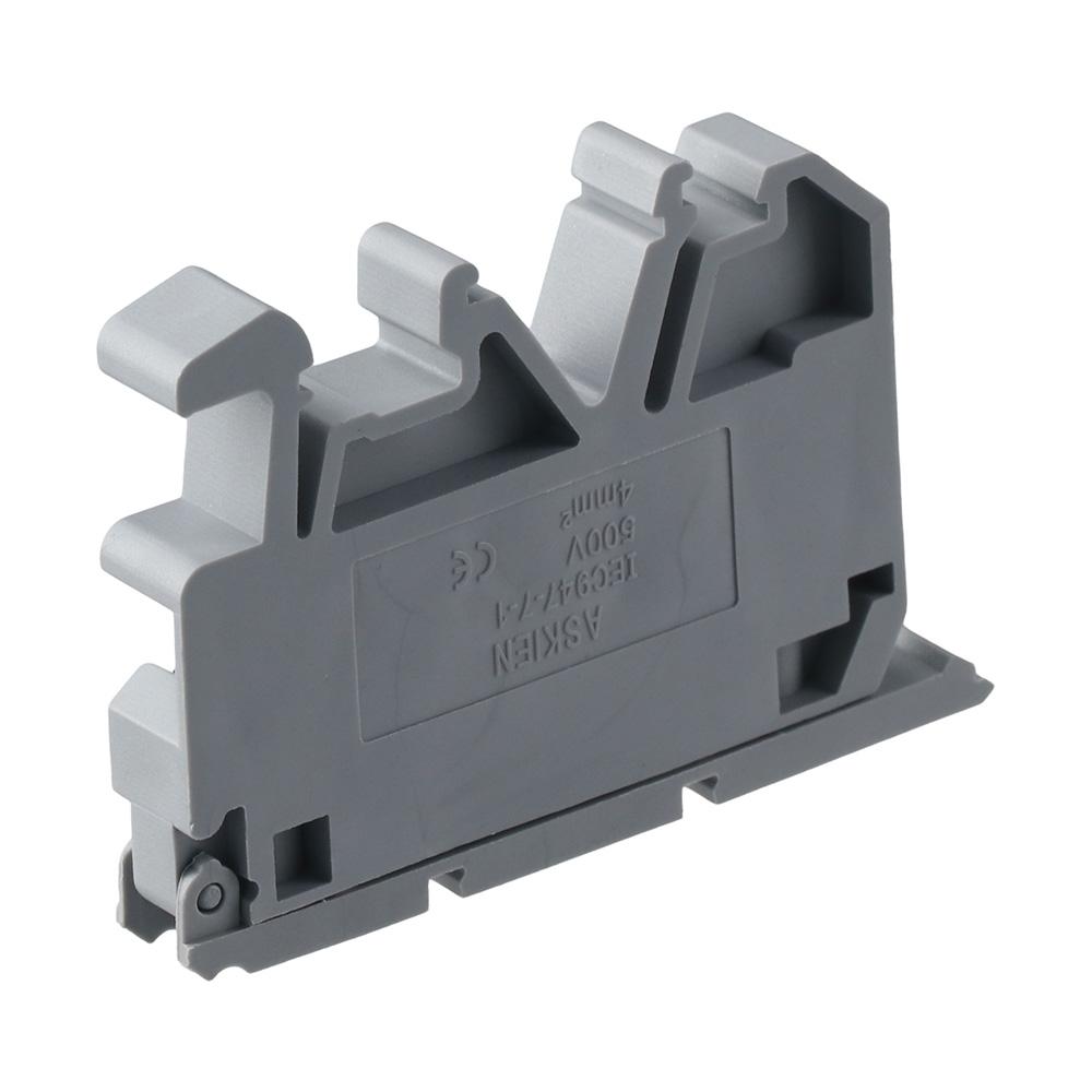 10pcs 6.3A Fuse Holder 500V Terminal Block Durable DIN Rail Mount